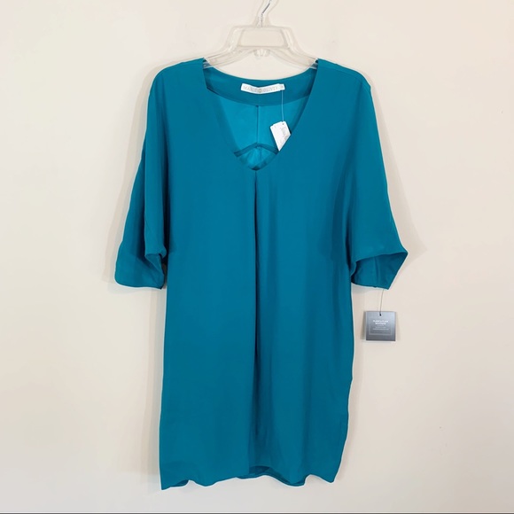 Marie Oliver Dresses & Skirts - NWT Marie Oliver • Teal Short Sleeve Shift Dress